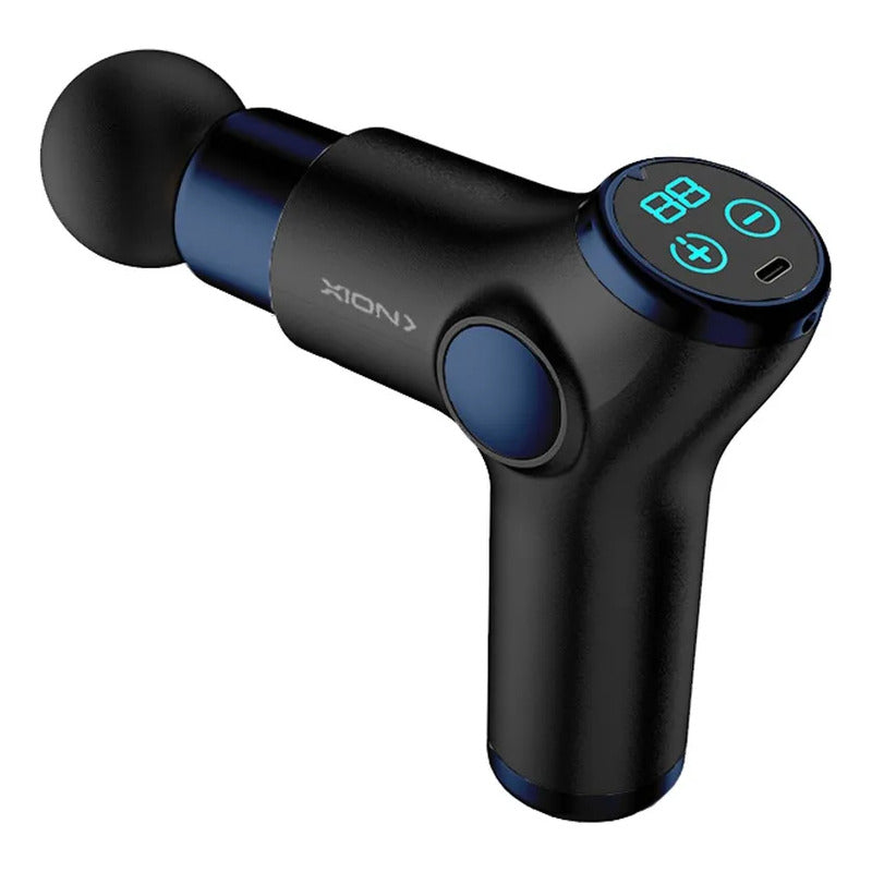 Pistola Masajeador Xion Inalámbrica 4 Cabezales