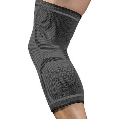 Rodillera Elástica Deportiva Comprensión Varillas Laterales Negro/gris Xl