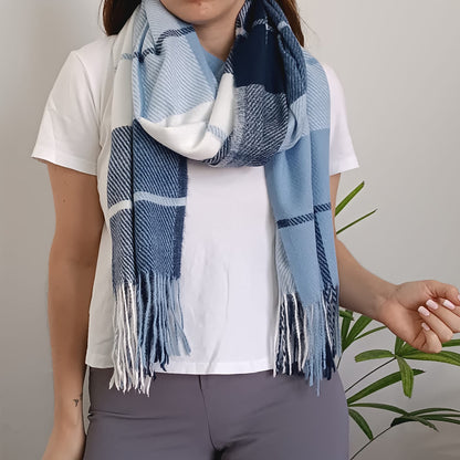 Chalina Bufanda Pashmina De Dama Afelpada Liviana Y Sauve Celeste