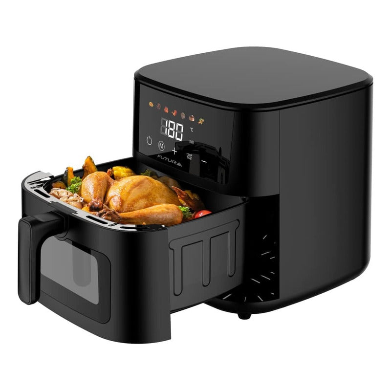 Freidora De Aire Digital Futura Fut-af80db 8 Lt. Color Negro Negro 50