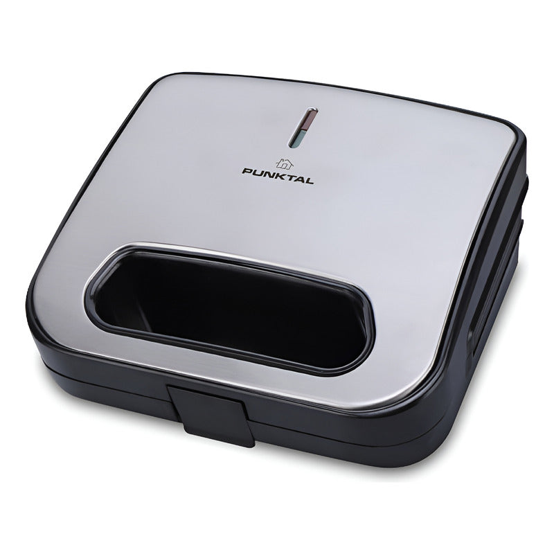 Sandwichera Punktal Doble Inox 750w Pk-9222 Color Gris