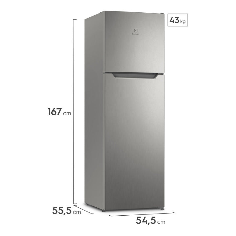 Heladera Refrigerador Electrolux Inverter 262 Litros Ert28f6 Gris