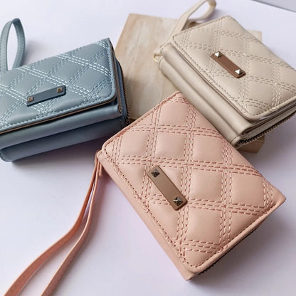 Billetera Dama Billeteras De Damas Con Monedero Para Mujer Celeste