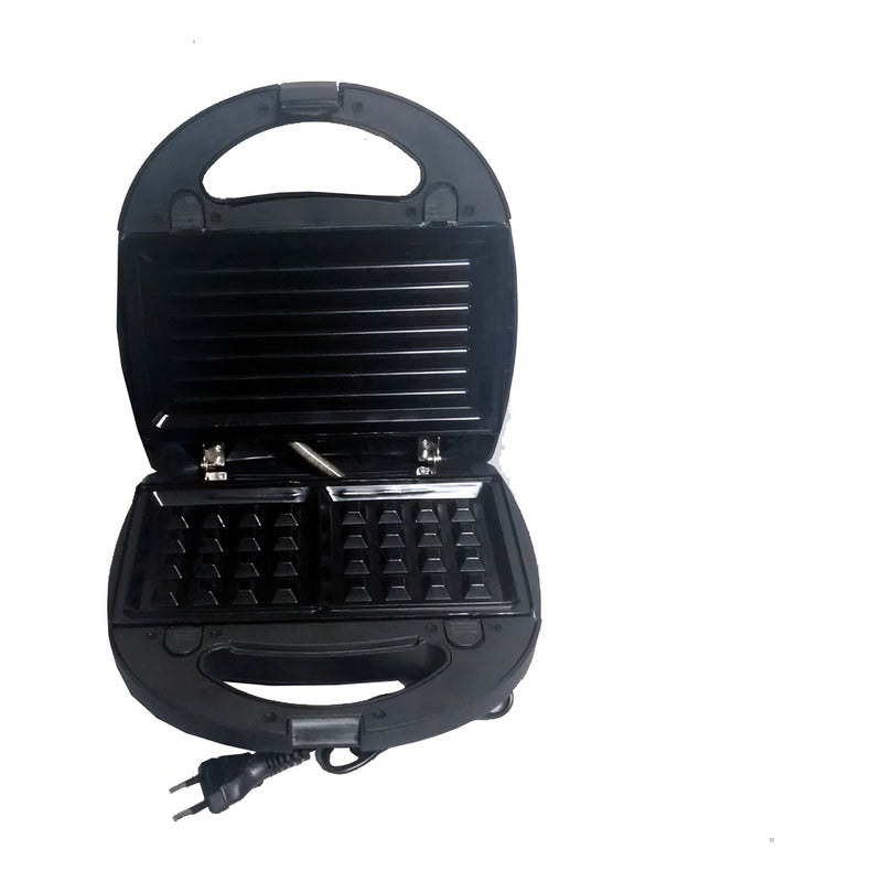 Sandwichera Xion 3 En 1 Sandwichera Waffle Grill Xi-sw31 - Negro