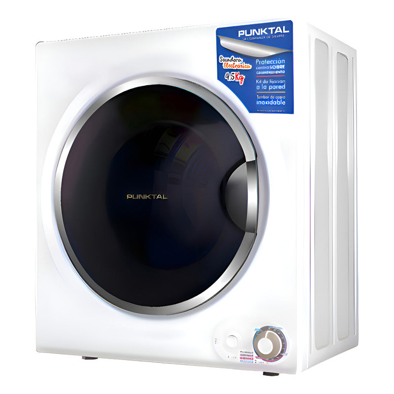 Secarropa Punktal 5 Kg Con Soporte Pared Color Blanco - Blanco