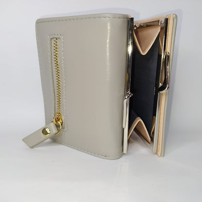 Billetera Dama Billeteras De Damas Con Monedero Para Mujeres Gris