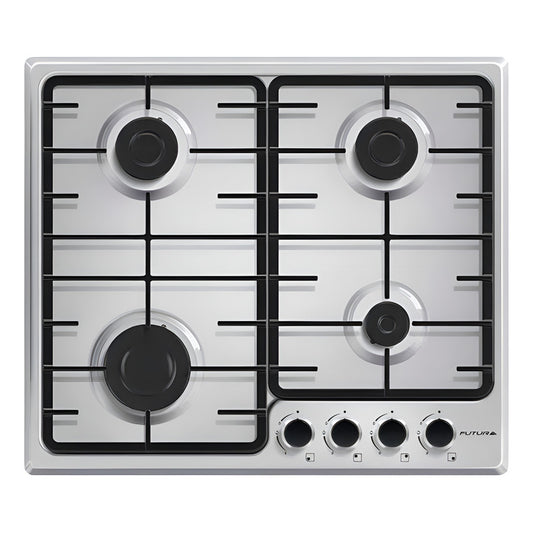 Anafe A Gas Futura Plus 4 Quemadores Acero Inox Dimm
