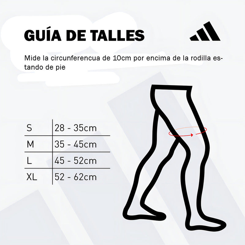 Soporte De Rodilla adidas Color Gris Talle Xl - Gris - L