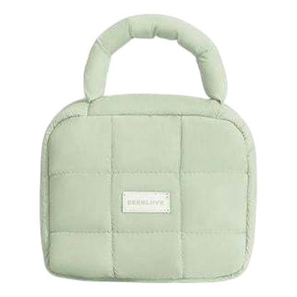 Bolsa Organizadora De Maquillaje De Viaje Neceser Para Mujer Verde Capitoneado