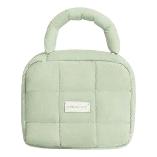 Bolsa Organizadora De Maquillaje De Viaje Neceser Para Mujer Verde Capitoneado