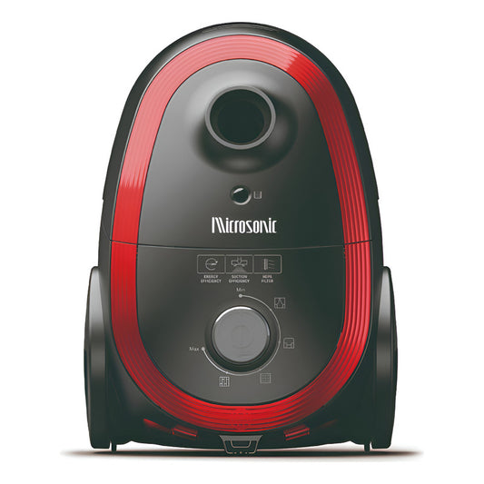 Aspiradora Microsonic 2000 Watts Con Bolsa De Tela - Rojo