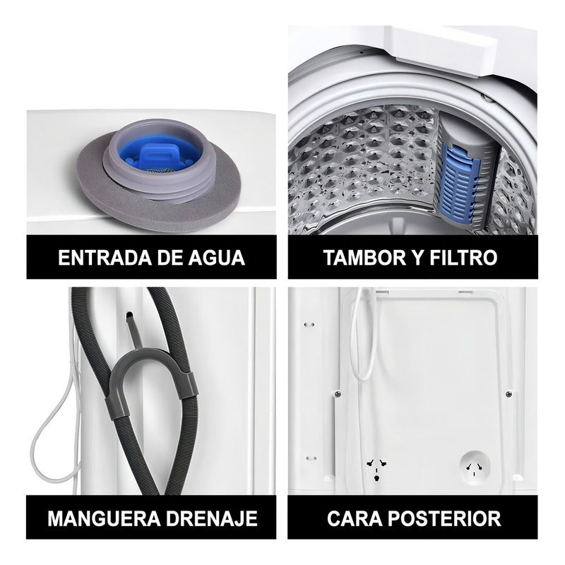 Lavarropas Automático Futura Hasta 4kg Color Blanco