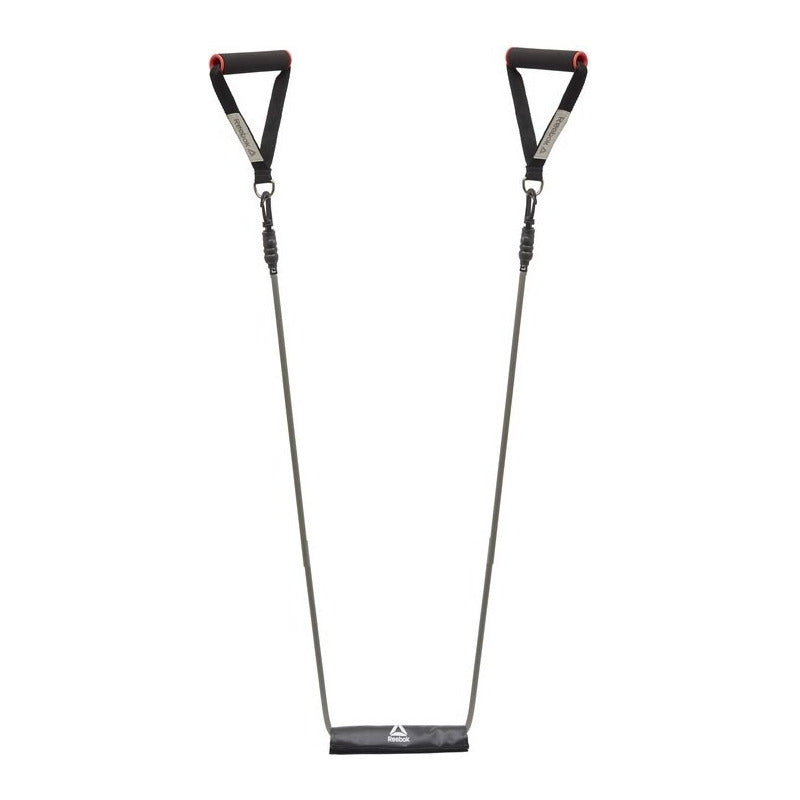 Banda Elastica Con Agarre Entrenamiento Reebok Reforzada Color Rojo/negro