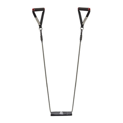 Banda Elastica Con Agarre Entrenamiento Reebok Reforzada Color Rojo/negro