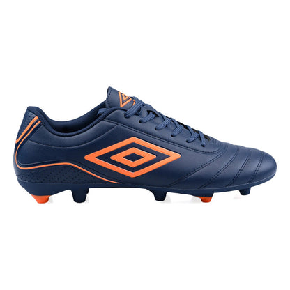 Championes Futbol 11 Umbro Classico Botin F11 Zapato Adulto - Azul/naranja - 9.5 Us