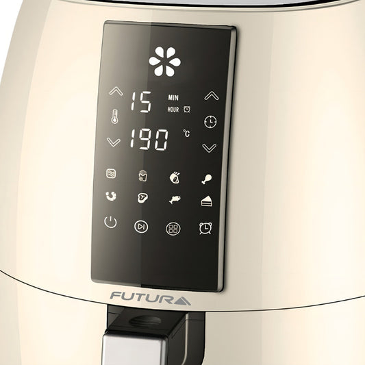 Freidora De Aire Digital 5 Lts. Futura Fut-af50di Color Marfil Display Led Panel Digital