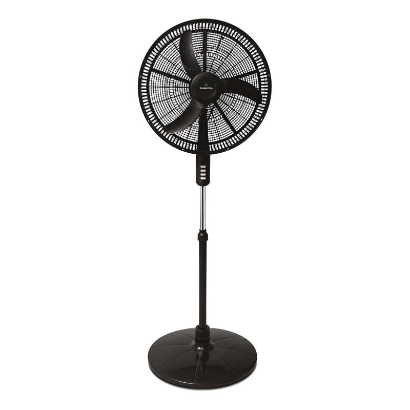 Ventilador De Pie Punktal Pk-5300vt Color Negro 3 Velocidades 50cm De Diámetro Material Plastico