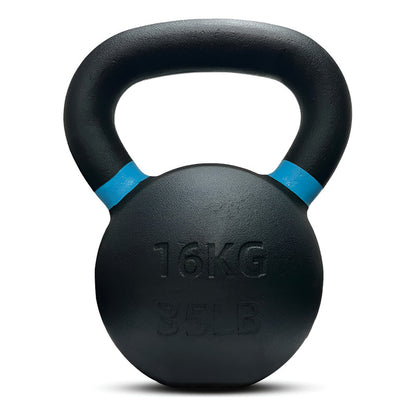 Pesa Rusa De Hierro Fundido Kettlebell Reebok 16kg Funcional Negro