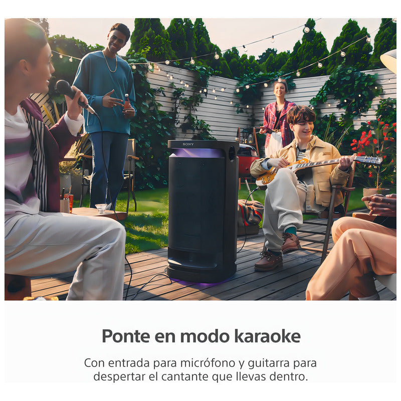 Parlante Portátil Bluetooth Inalámbrico Sony Srs-xv900 Color Negro