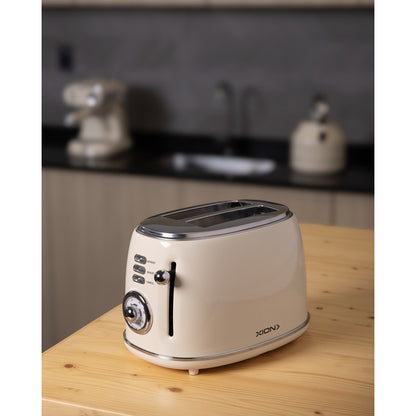 Tostadora De Pan Electrica Retro Xion 2 Panes Xi-to1972 Color Unico