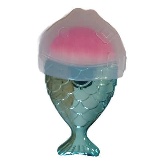 Brocha Sirena Para Maquillaje Y Limpieza De Polvo De Uñas Verde