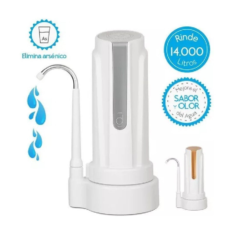 Purificador De Agua Dvigi Sobre Mesada Aqua Blanco Blanco