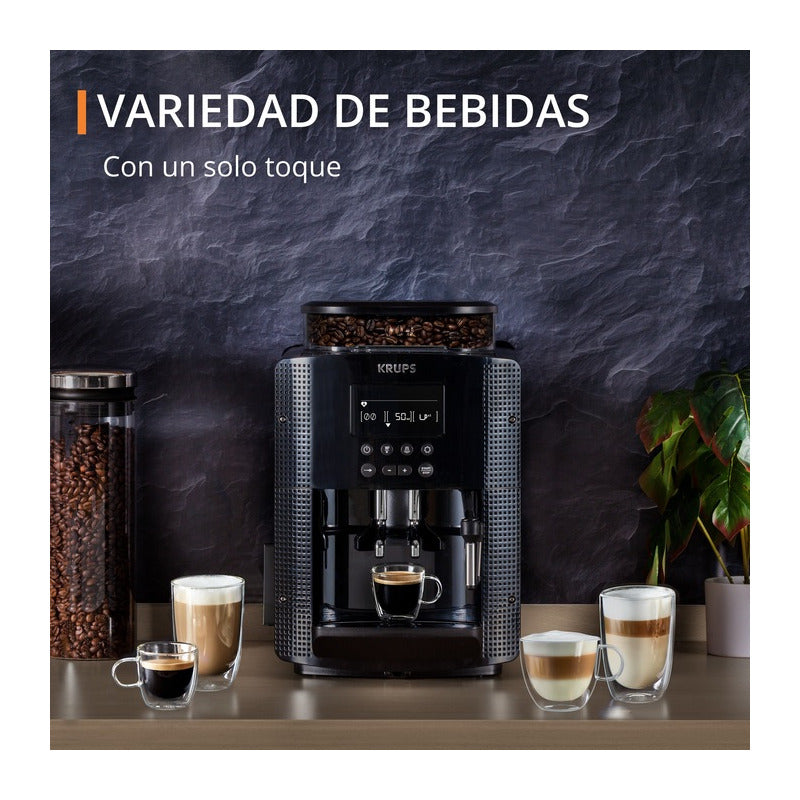 Cafetera Superautomática Krups Essential Digital Espumador - Negro