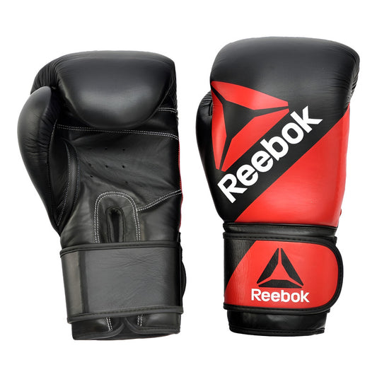 Guante De Boxeo 10oz Reebok Doble Muñequera Tmo Negro