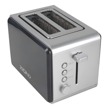 Tostadora De Pan Xion 2 Ranuras Acero Inoxidable 6 Niveles - Gris