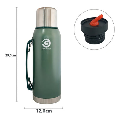 Termo Goldtech Rugged Acero Inoxidable 1 Litro Verde