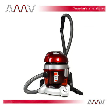 Aspiradora Punktal Profesional Doble Filtro 1600w Color Rojo/gris