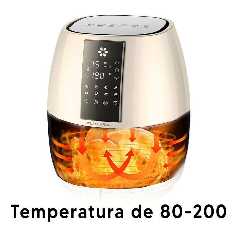 Freidora De Aire Digital 5 Lts Futura Fut-af50dicolor Marfil Marfil