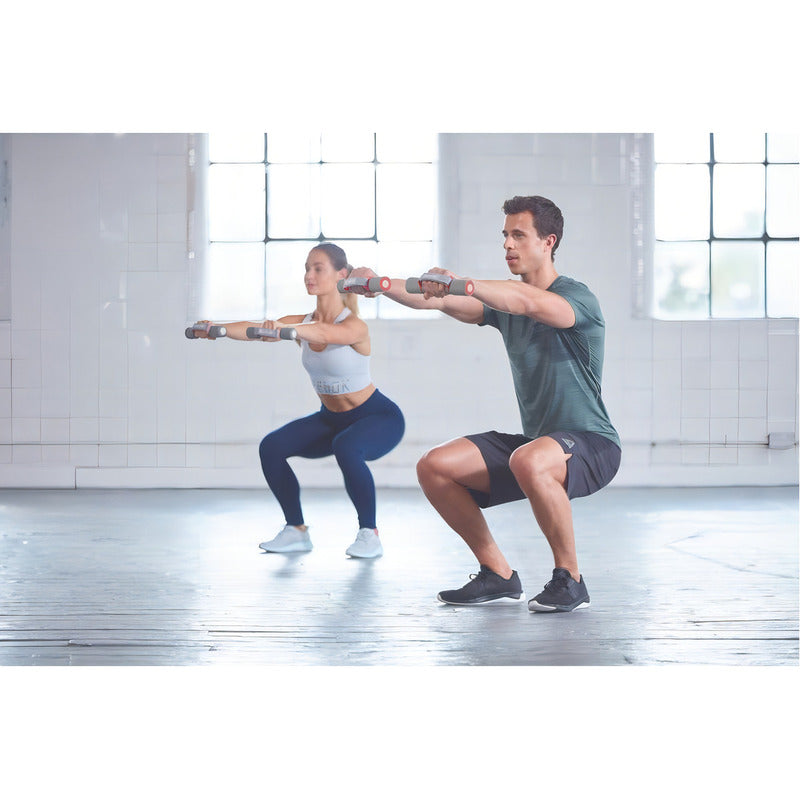 Mancuernas Acolchonadas 4kg Reebok Color Gris
