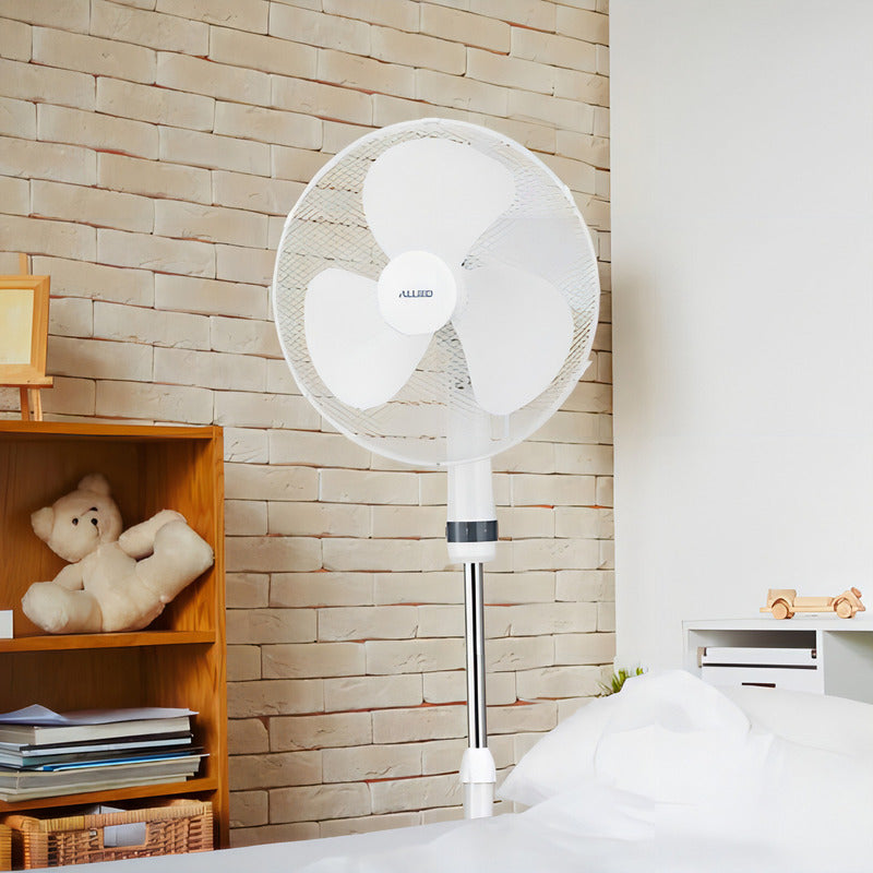 Ventilador De Pie Allied Al-sf40 1.6 Mts 40 Cm 50 W 3 Aspas