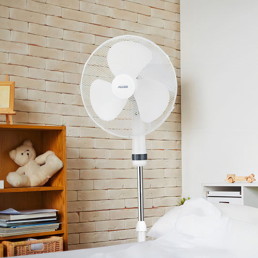 Ventilador De Pie Allied Al-sf40 1.6 Mts 40 Cm 50 W 3 Aspas