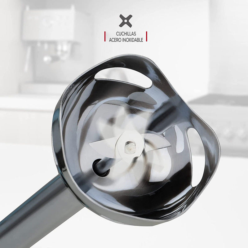 Mixer Ufesa Vario 1400 Titanium Xl Bp4750 Acero Inoxidable Y Negro 1.4kw