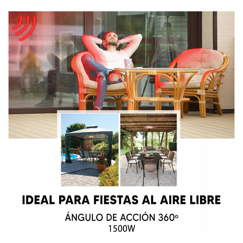 Calentador Futura Fibra De Carbono Para Colgar -1500w