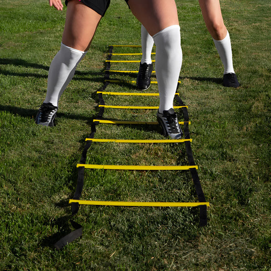 Escalera Coordinación 6 Mts Entrenamiento Con Bolso Amarillo