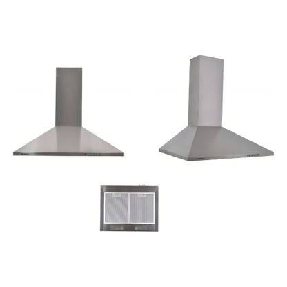 Campana Extractora Punktal Acero Inoxidable Con Luz Led