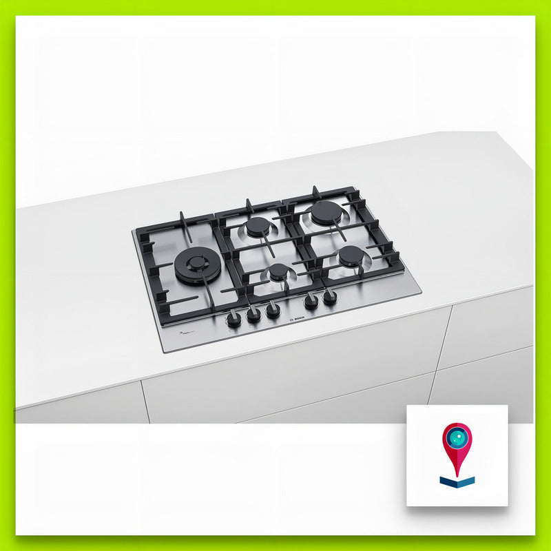Anafe A Gas Bosch Inox 75cm Color Acero