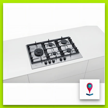 Anafe A Gas Bosch Inox 75cm Color Acero