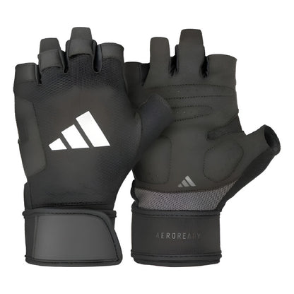 Guantes De Entrenamiento De Fuerza adidas Color Negro - Negro - Lisa - Xl