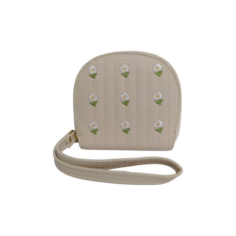 Monedero Dama Billeteras De Dama Con Correa Monederos Mujer Crema