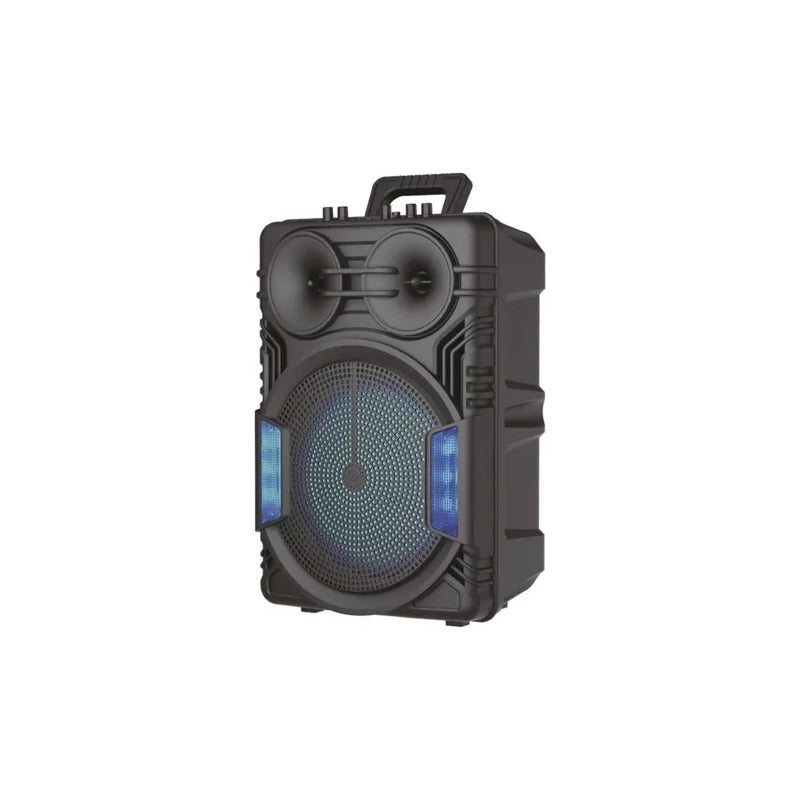 Parlante Karaoke Con Microfono Usb Bluetooth Fm - Tmo Negro