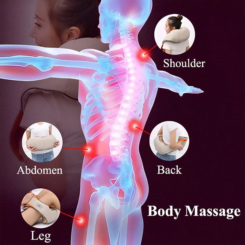 Masajeador Eléctrico Portátil Para Abdomen Picool Masajeador Beige