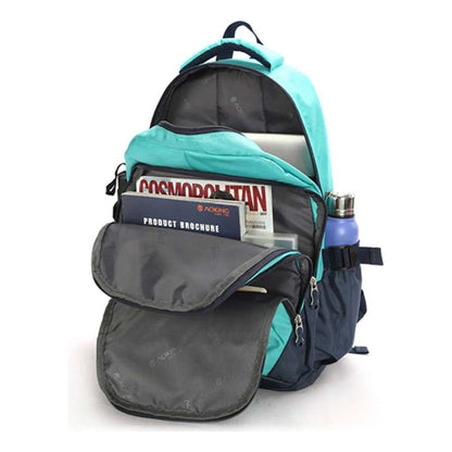 Mochila P/laptop Hasta 15,6 Aokin Celeste Diseño De La Tela Liso