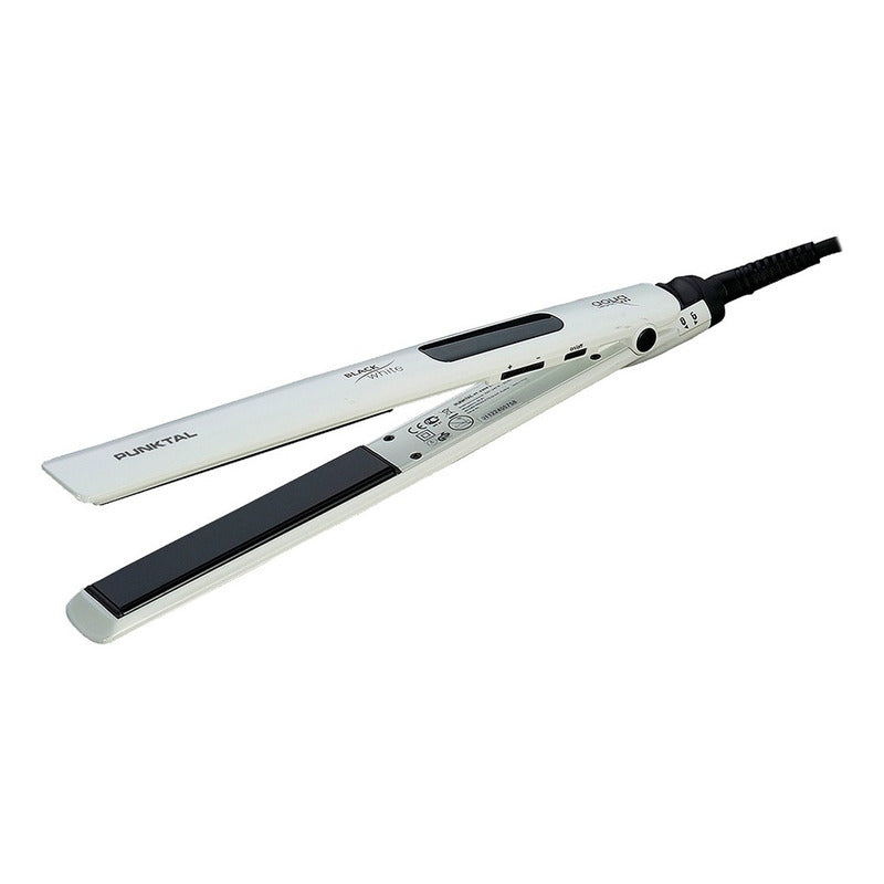 Planchita De Pelo Punktal Pk-325bw Blanca Plancha Alisadora - Blanco