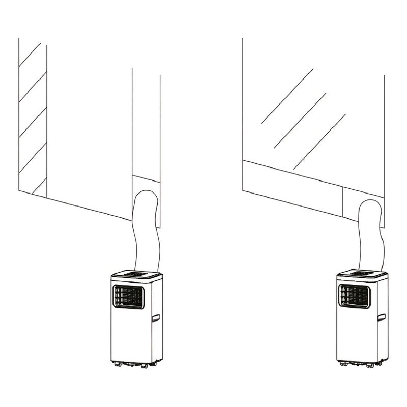 Aire Acondicionado Portátil Xion De 9000btu Xi-aap9-cu Blanco