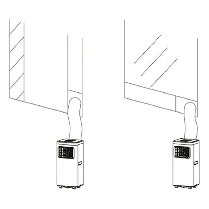 Aire Acondicionado Portátil Xion De 9000btu Xi-aap9-cu Color Blanco