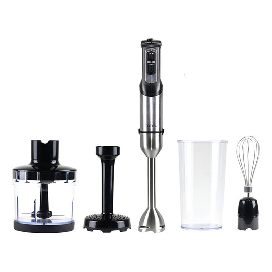 Mixer Rotel Mega 4 De Acero Inox + Accesorios 1000w - Negro